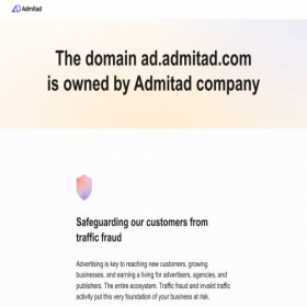 Скриншот главной страницы сайта ad.admitad.com